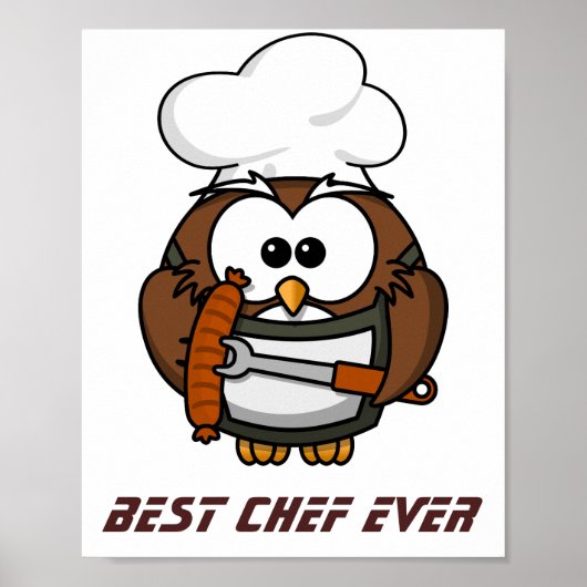 Beste Chef ooit Poster (Voorkant)