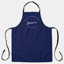 Beste Chef ter Wereld Modern Navy blauw Gepersonal