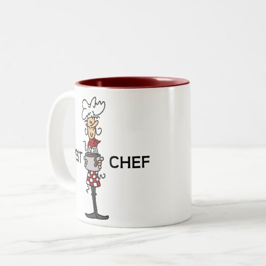 Beste Chef Tweekleurige Koffiemok (Voorkant links)