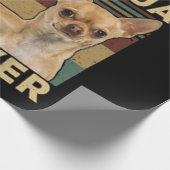 Beste Chihuahua Dad Ever Cadeaupapier (Hoek)