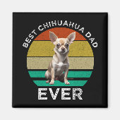 Beste Chihuahua Dad Ever Magneet (Voorkant)