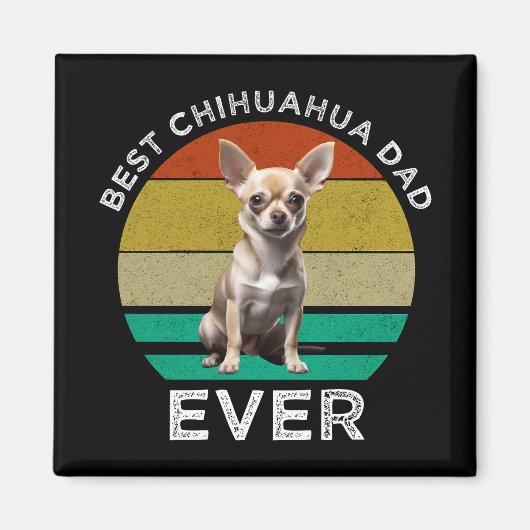 Beste Chihuahua Dad Ever Magneet (Voorkant)