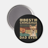 Beste Chihuahua Dad Ever Magneet (Voorkant / Achterkant)