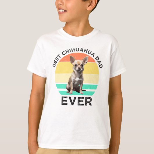 Beste Chihuahua Dad Ever T-shirt (Voorkant)
