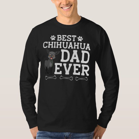 Beste Chihuahua Dad Ever T-shirt (Voorkant)