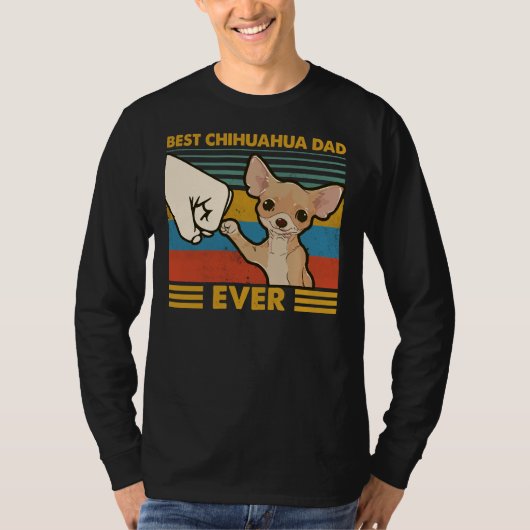 Beste Chihuahua Dad Ever T-shirt (Voorkant)