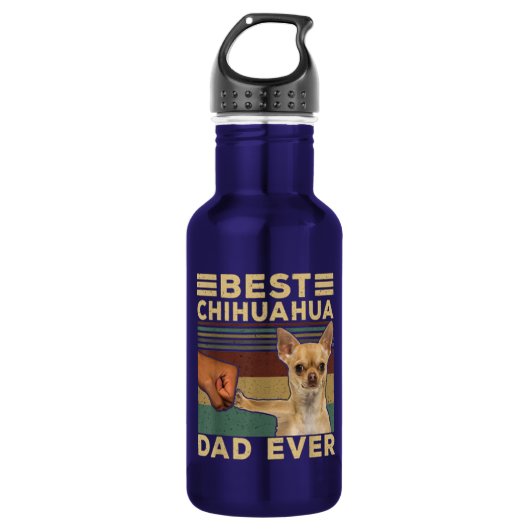 Beste Chihuahua Dad Ever Waterfles (Voorkant)