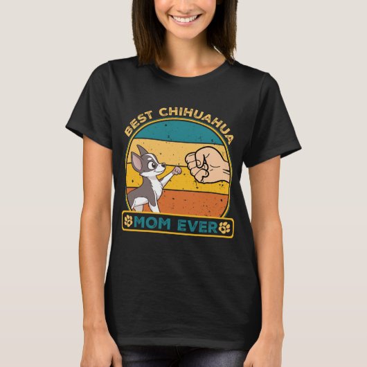 Beste Chihuahua Hond Mam T-shirt (Voorkant)