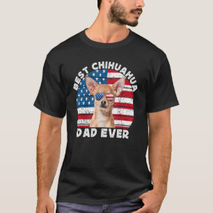 Beste Chihuahua Vader Mannen Bruine Chiwawa Hond A T-shirt