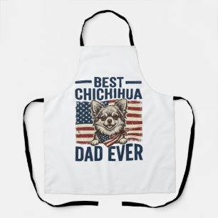 Beste Chihuahua Vader Ooit Patriottisch Hond Shirt Schort