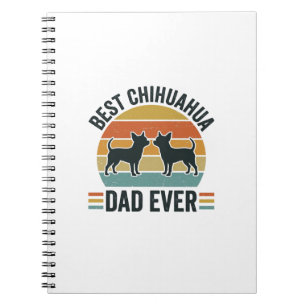 Beste Chihuahua Vader Ooit Vintage Hond Liefhebber Notitieboek