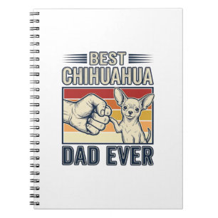 Beste Chihuahua Vader Ooit Vintage Hond Shirt Ontw Notitieboek