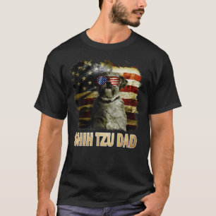 beste chique tzu pap ooit Amerikaanse vlag 4 juli T-shirt