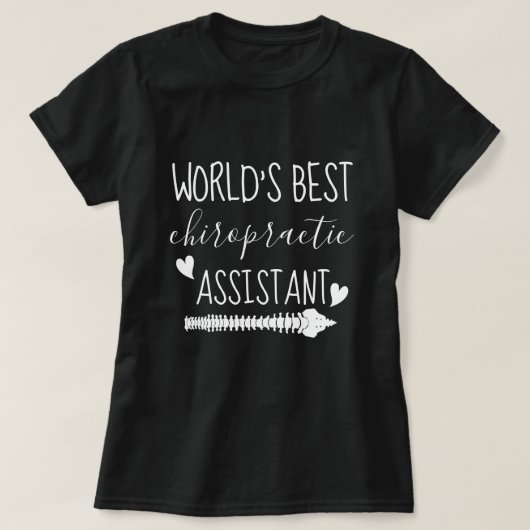 Beste Chiropractische assistent ter wereld T-shirt (Design voorkant)