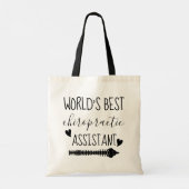 Beste Chiropractische assistent ter wereld Tote Bag (Achterkant)