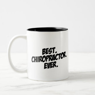 Beste chiropractor ooit tweekleurige koffiemok