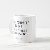 Beste Chiropractor - op persoonlijke titel Koffiemok (Voorkant links)