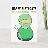 Beste chirurg die ik ken verjaardag kaart (Voorkant)