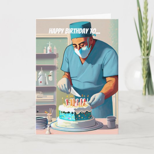 Beste chirurg verjaardag kaart (Voorkant)
