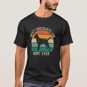 Beste Chocolade Lab Tante Ooit Labrador Retriever T-shirt