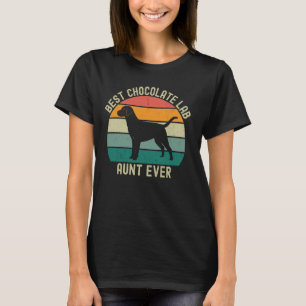 Beste Chocolade Lab Tante Ooit Labrador Retriever T-shirt