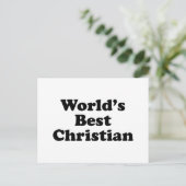 Beste Christelijk ter wereld Briefkaart (Staand voorkant)
