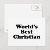 Beste Christelijk ter wereld Briefkaart (Voorkant / Achterkant)