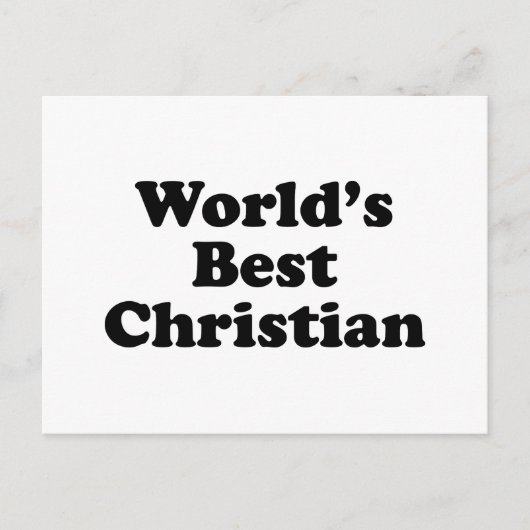 Beste Christelijk ter wereld Briefkaart (Voorkant)