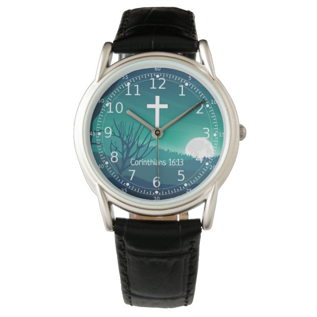 Beste Christelijke Geschenken voor Mannen - Religi Horloge (Voorkant)
