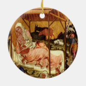 BESTE CHRISTMAS-ORNAMENS - NATIVITEIT - FAMOUS ART KERAMISCH ORNAMENT (Achterkant)