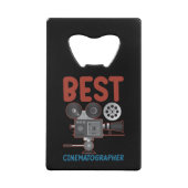 Beste cinematograaf - Camera Team Gift Creditkaart Flessenopener (Voorkant)
