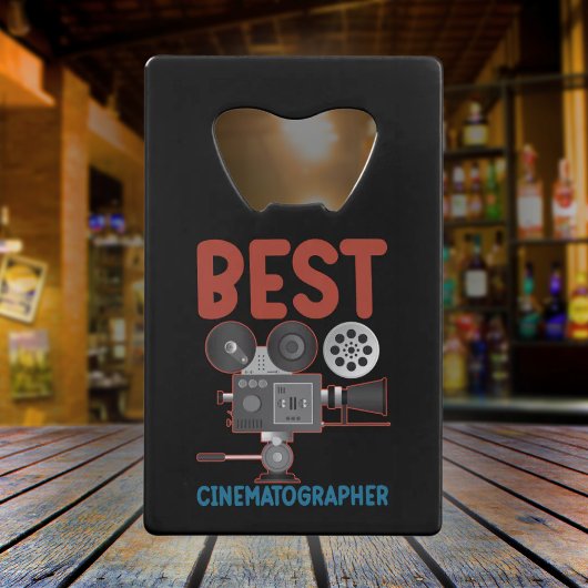Beste cinematograaf - Camera Team Gift Creditkaart Flessenopener