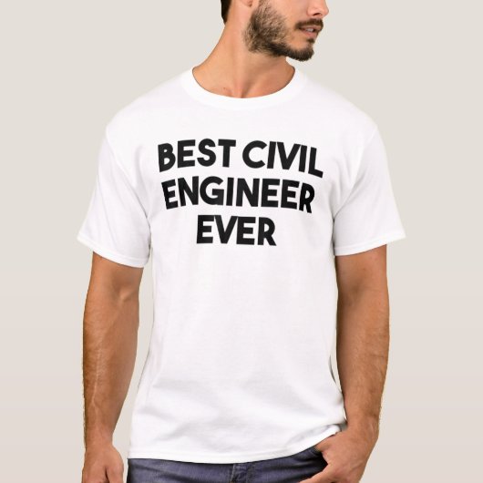 Beste civielingenieur ooit t-shirt (Voorkant)