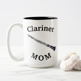 Beste "Clarinet MOM" ooit! Moederdag Tweekleurige Koffiemok