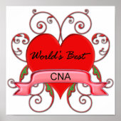 Beste CNA ter wereld Poster (Voorkant)