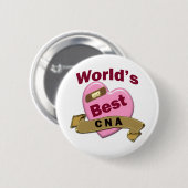 Beste CNA ter wereld Ronde Button 5,7 Cm (Voorkant /achterkant)