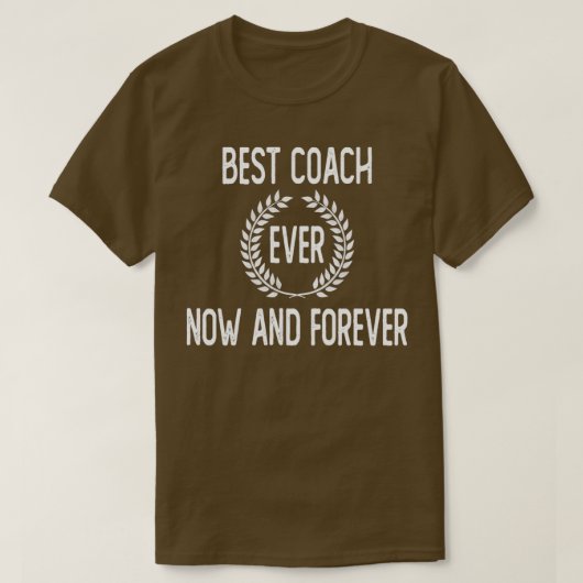 Beste coach altijd en eeuwig t-shirt (Design voorkant)