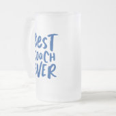 Beste coach altijd leuk, gepersonaliseerd cadeau b matglas bierpul (Voorkant links)