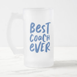 Beste coach altijd leuk, gepersonaliseerd cadeau b matglas bierpul
