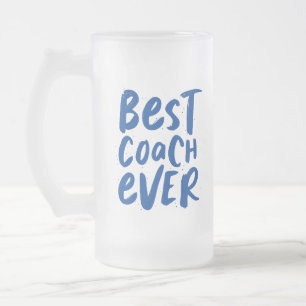 Beste coach altijd leuk, gepersonaliseerd cadeau b matglas bierpul