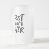 Beste coach altijd leuk, gepersonaliseerd cadeaugl matglas bierpul (Voorkant links)