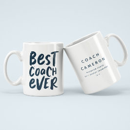 Beste coach altijd leuk, persoonlijke cadeausport grote koffiekop