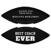 Beste coach altijd naam team jaar zwart wit american football (Panelen)