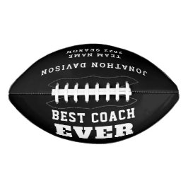 Beste coach altijd naam team jaar zwart wit american football