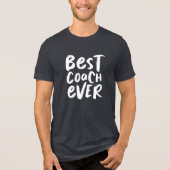 Beste coach altijd trendy sportteam Tri-Blend shirt (Voorkant)
