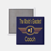 Beste coach cadeaus magneet (Voorkant / Achterkant)