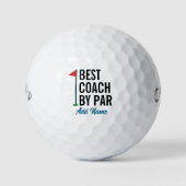 Beste coach door par Aangepaste naam Golfballen (Voorkant)