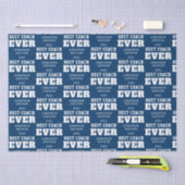 Beste coach Elke naam Jaar Wit Blauw Tissuepapier (Craft)