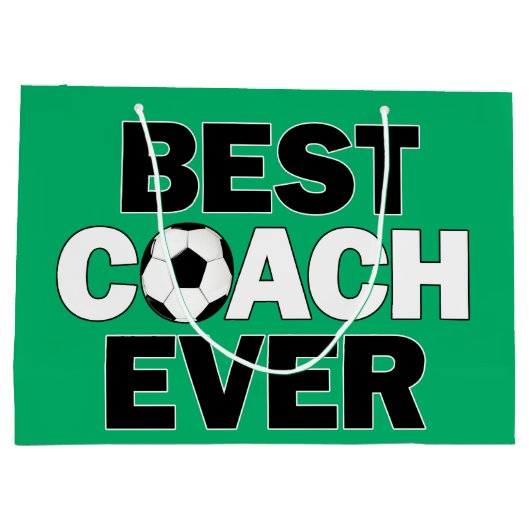 Beste coach elke Voetbal coach Sportpartij Groot Cadeauzakje (Achterkant)