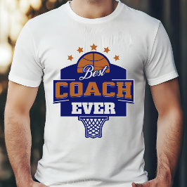 Beste coach Ever - Basketbal ontwerp T-shirt